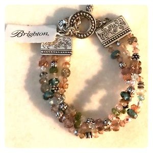 Multicolored Brighton beaded bracelet.